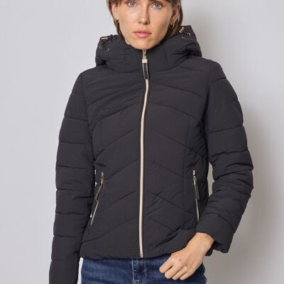 Lightweight down jacket with hood-1832
