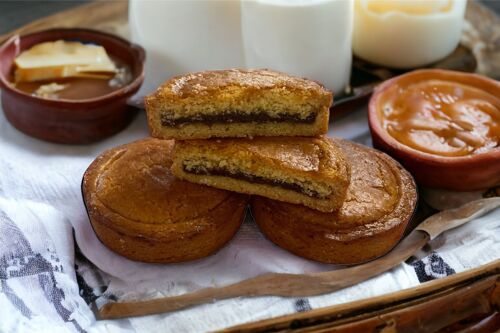 Gâteaux fourrés caramel au beurre salé Lywan (sachets de 5 biscuits)