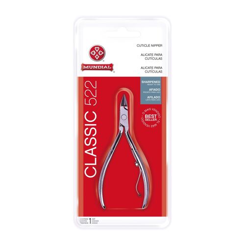 522-C	MUNDIAL NICKEL PLATED CARBON STEEL CUTICLE NIPPER