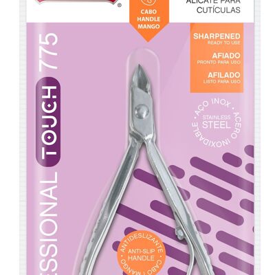 775	MUNDIAL STAINLESS STEEL CUTICLE NIPPER - SOFT TOUCH