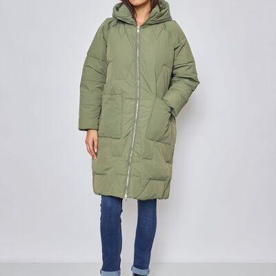 Down jacket - mid-length with hood