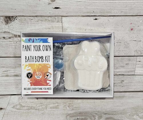 Cute as a Cupcake Paint your own Bath Bomb Kit