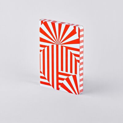 Abanicos de lujo - Gráfico S | cuaderno nuuna A6 | Cuadrícula de puntos de 2,5 mm | 176 páginas numeradas | Papel premium de 120 g | cuero reciclado | producido de forma sostenible en Alemania