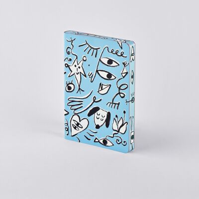 Day Dreamer by Kristina Supernova -Graphic S | nuuna notebook A6 | 2.5 mm dot grid | 176 numbered pages | 120g Premium Paper | recycled leather | sustainably produced in Germany