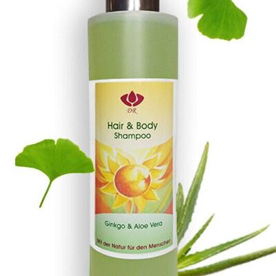 Shampoo-Gel Doccia Capelli e Corpo Ginkgo e Aloe Vera