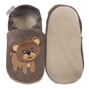 Chaussures pour enfants ours marron foncé 5