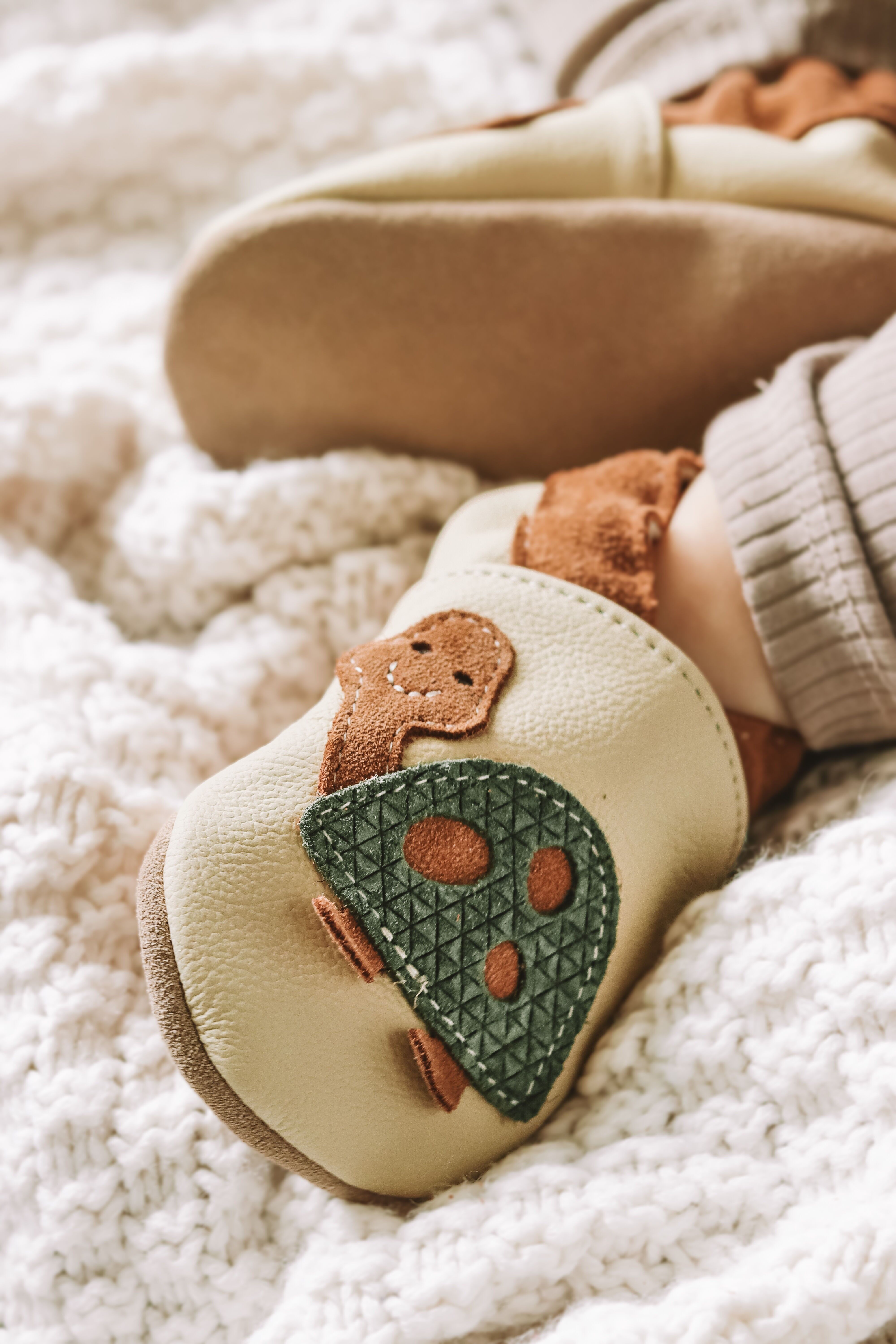 Scarpe per bambini tartaruga beige