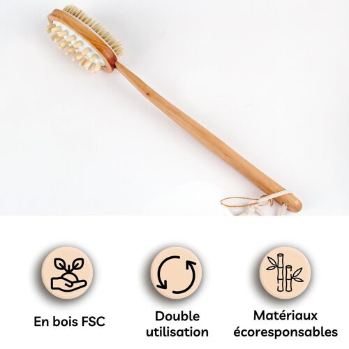 Cadeaux Fête des Mères - Dualsense Brosse de bain à double usage