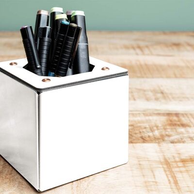Pencil pot - desk organizer - 9 colors - office - Made in France