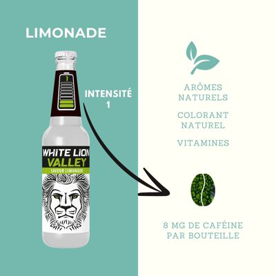 White Lion Valley - Bebida Natural - Sabor Limonada