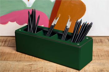 Multipot à crayons - organisateur bureau - 4 compartiments de stockage - 9 coloris - Fabriqué en France 8