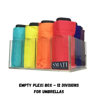 Leeres Display – 12 Regenschirme