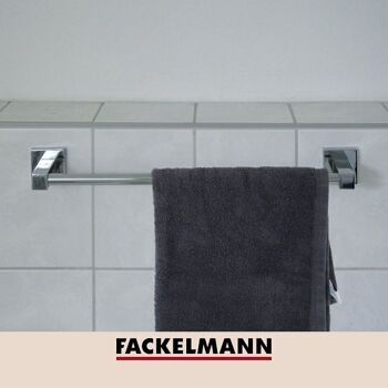 Porte serviette mural vertical gris chrome 49,5 x 5 x 7 cm Fackelmann Mare 2