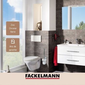 Brosse de toilette murale gris Fackelmann Mare 4