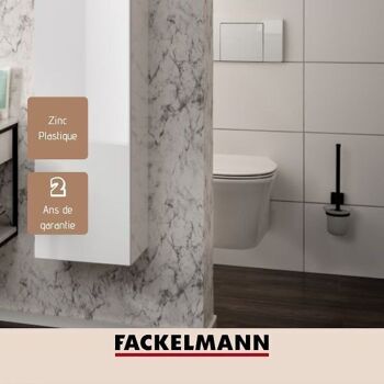 Brosse wc de rechange noir mat Fackelmann New York 4