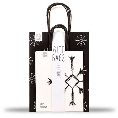Pepa Lani Christmas giftbag set / 6 - Snowflakes