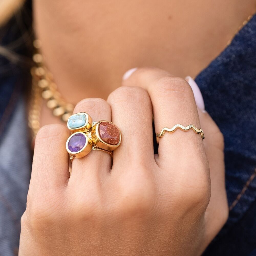 Vuaggy-Ring - kleiner Zickzack