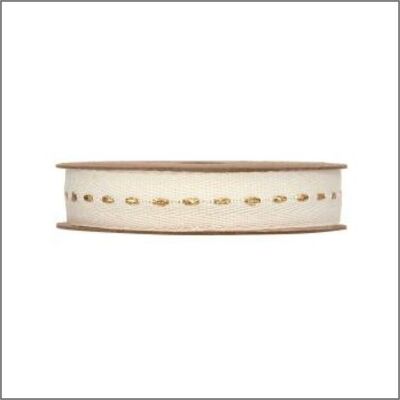 Baumwollband – Metallic-Linie – Gold – 10 Meter