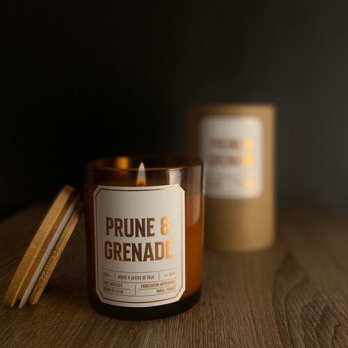 Bougie Parfumée "Prune & Grenade"