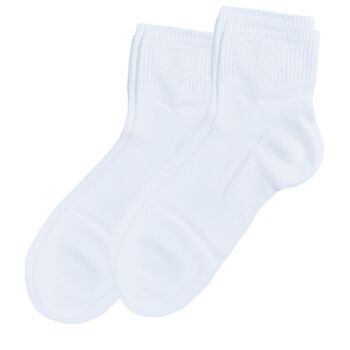 green-goose Chaussettes Femme Bambou Ours | 2 paires | Blanc 1