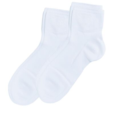 green-goose Calcetines Mujer Bamboo Oso | 2 pares | Blanco