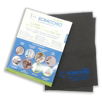 Chiffon de nettoyage de surface en fibre brevetée - Scracchio 5