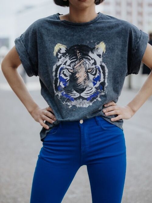 T-shirt imprimé tigre Naïa