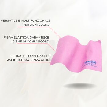 Chiffon de nettoyage de cuisine en fibre brevetée – Scracchio 2