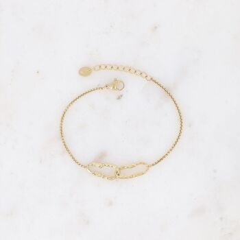 Bracelet Garina - 2 anneaux ovales 1