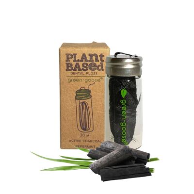 green-goose Bio-based Flosdraad | Charcoal Mint