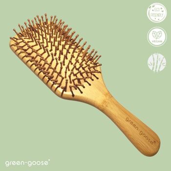 green-goose Brosse à cheveux en bambou XL 7