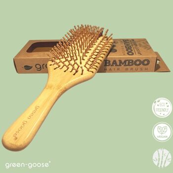 green-goose Brosse à cheveux en bambou XL 8