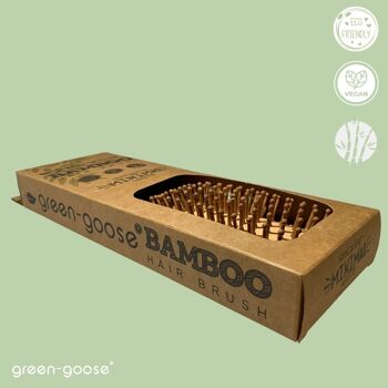green-goose Brosse à cheveux en bambou XL 10