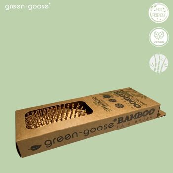 green-goose Brosse à cheveux en bambou XL 11
