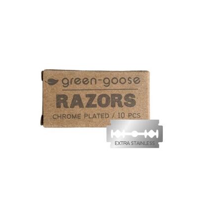 green-goose Hojas de afeitar | 10 piezas