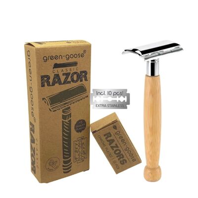 green-goose Classic Shaving Set Bamboo
