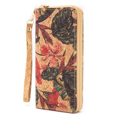 Cartera de mujer de corcho green-goose | flores