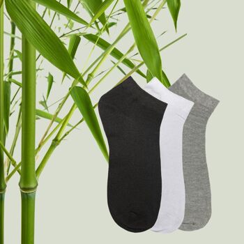 chaussettes baskets unisexes en bambou green-goose | 5 paires | 37-43 3