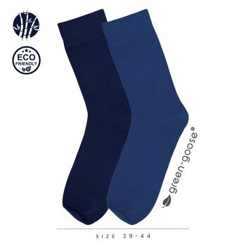 green-goose Bamboo Hommes Chaussettes Luxe | 2 paires | 39-44 5