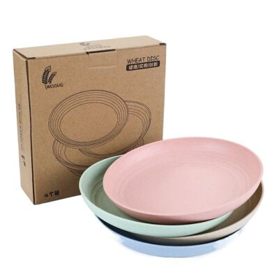 assiettes biosourcées green-goose | Lot de 4