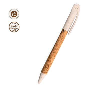 stylo en liège à base de plantes green-goose | 4 pièces 4