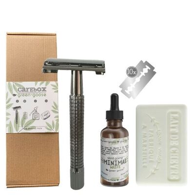 Green-Goose Carebox | Das Rasierpaket | Schwarz