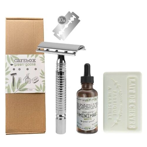 green-goose Carebox | The Shaving Pack | Silver