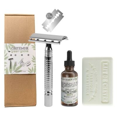 Green-Goose Carebox | Das Rasierpaket | Silber