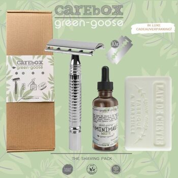 Carebox d'oie verte | Le pack de rasage | Argent 9