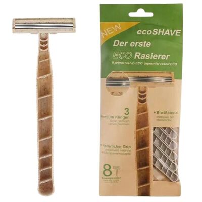 Cuchillas de afeitar de base biológica green-goose | 8 piezas