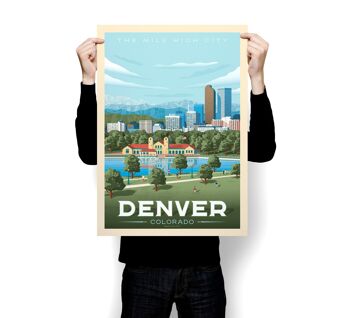 Affiche Voyage Denver Colorado - Etats-Unis - 21x29.7 cm [A4] 4