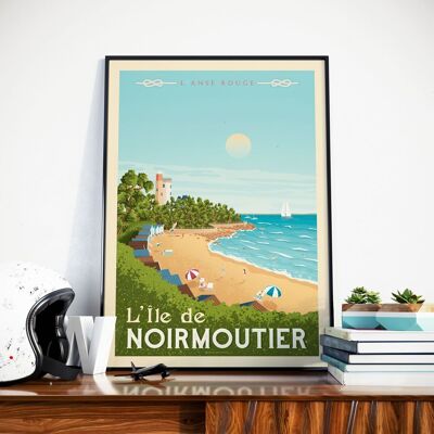 Poster di viaggio in Francia di Noirmoutier - 21x29,7 cm [A4]