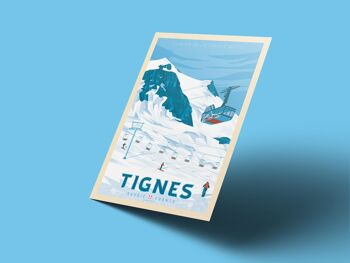 Affiche Voyage Tignes Haute-Savoie France - 50x70 cm 4