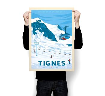 Affiche Voyage Tignes Haute-Savoie France - 50x70 cm 7